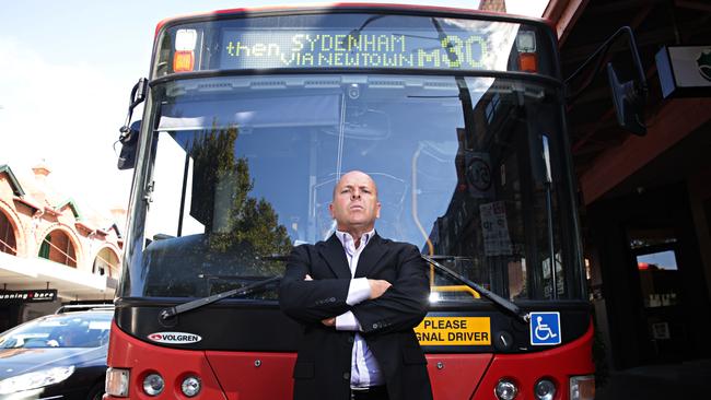 Community anger from people like Military Rd business owner Peter Kelaher, pictured, forced the NSW Government to scrap B-Line plans for an M30 bus service layover at Spit Junction. Picture: Adam Yip