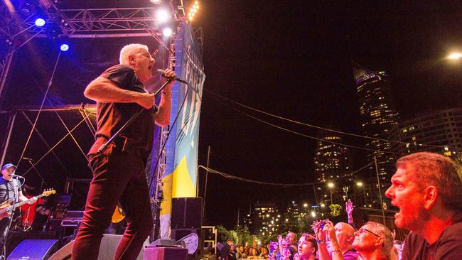 Daryl Braithwaite on the Surfers Paradise LIVE Festival's main stage on Saturday night. Picture: Surfersparadise.com