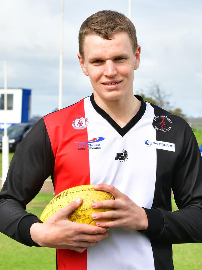 Nobes also booted 100 goals for Christies Beach in 2016. Picture: Mark Brake