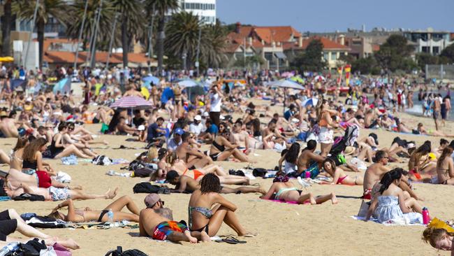 Victorians have been warned to stay away from coastal towns and Melbourne beaches. Picture: Sarah Matray