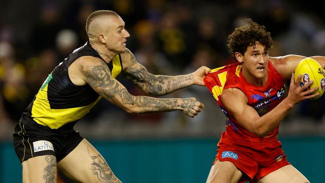 Richmond’s pressure was seriously lacking against the Suns. Picture: Michael Willson/AFL Photos via Getty Images