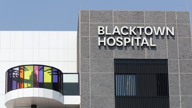 Extra security staff will be deployed at Blacktown Hospital as part of a three-month trial. Picture: Jonathan Ng