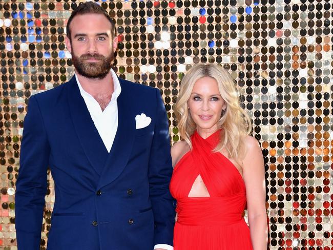 Minogue and ex Joshua Sasse had a public engagement — and split. Picture: Getty