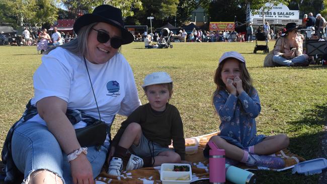 Michelle, Koa and Kaia at the Sunshine Coast Agricultural Show 2023.