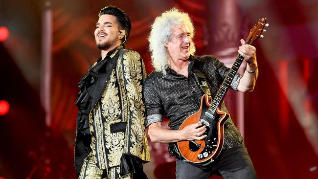 Adam Lambert and Brian May of Queen will headline a bushfire relief gig in February. Picture; Getty Images.