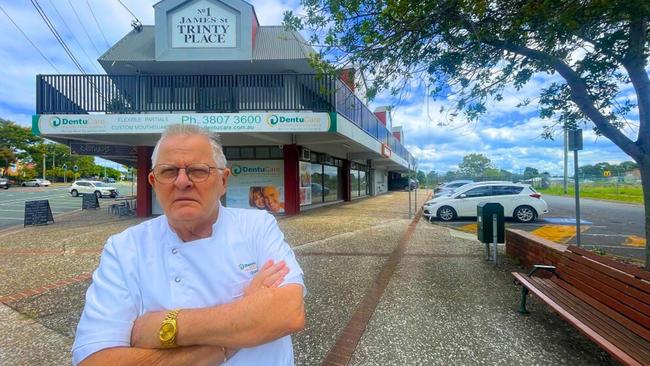 Beenleigh dental prosthetist Graeme Morris whose practice is earmarked to be bulldozed by the state government. Picture: Judith Kerr