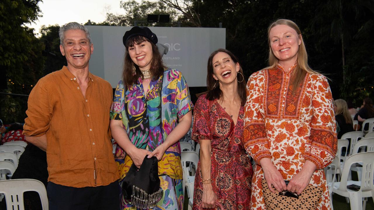 Arkin Djemal, Mary Barclay, Rebecca Melville and Phoebe Hyles From Helen Kaminski, sponsors of Traditional Adornment Award at the 2024 National Indigenous Fashion Awards (NIFA). Picture: Pema Tamang Pakhrin