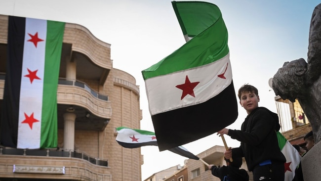 Members of the Druze community in Majdal Shams celebrated the fall of Assad. Picture: Michael Giladi/The Times