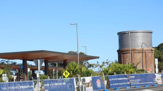 The new Byron bus interchange nearing completion on April 20, 2021. Picture: Liana Boss