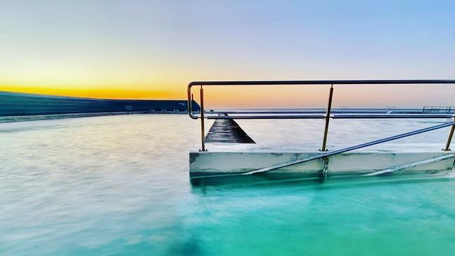 This may be the last summer for some of the Dawn Patrol as the baths will return much different from how they are now. Picture: Steve Dick