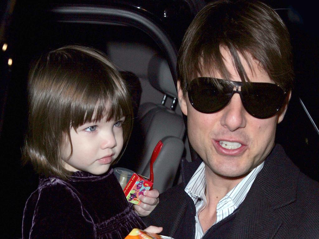 Cruise and his daughter in 2008. Picture: James/Devaney/WireImage