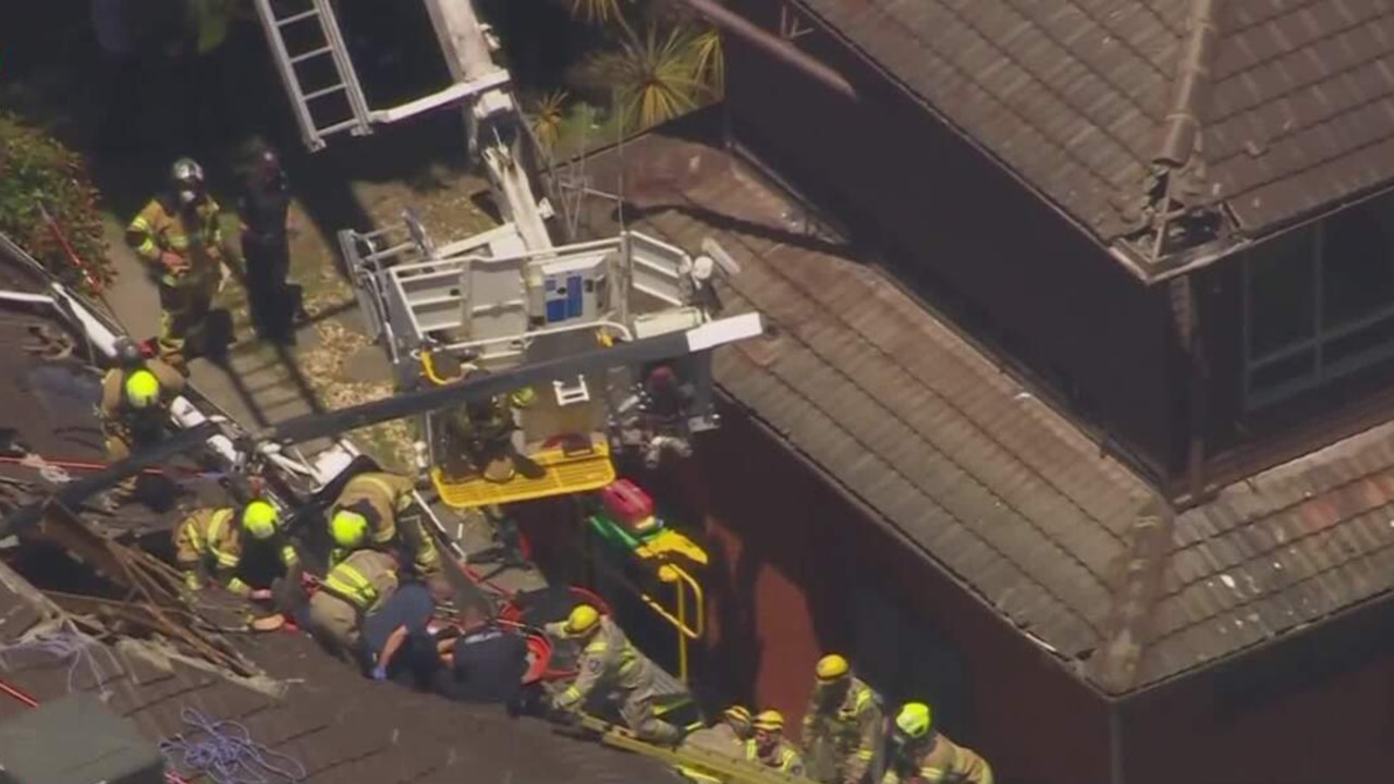 Helicopter crashes into house in Mentone The Australian