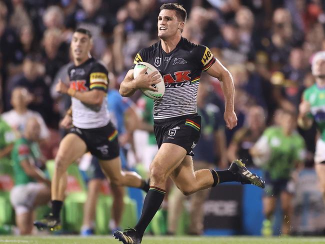 Winning the premiership would mean everything to Penrith captain Nathan Cleary. Picture: Mark Kolbe/Getty Images