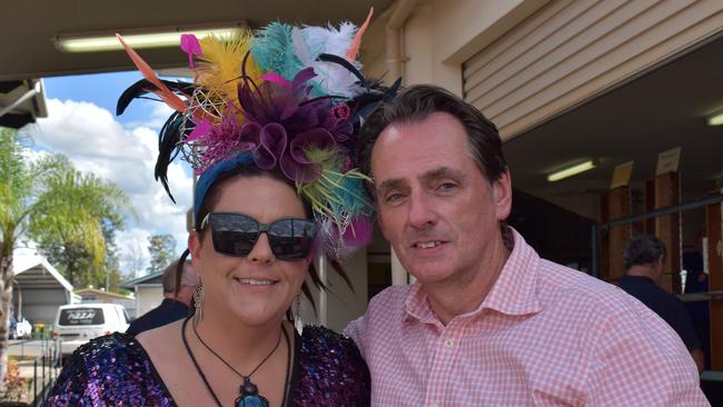 Colleen Sherring and Alex Cameron at the 100 Club Cup race day 2023 in Gympie.