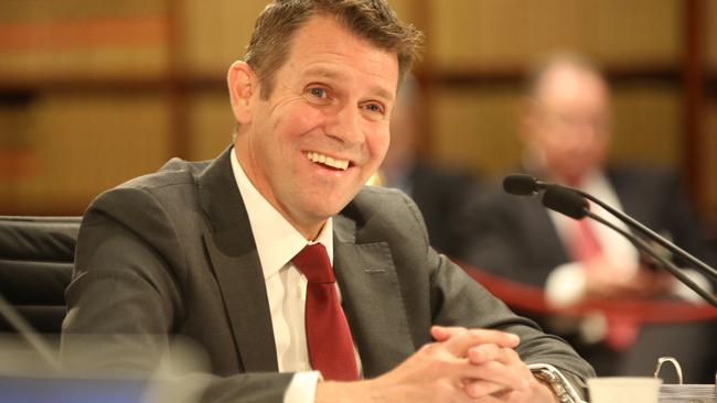 These days NSW Premier Mike Baird has little to smile about, Photo: Bob Barker