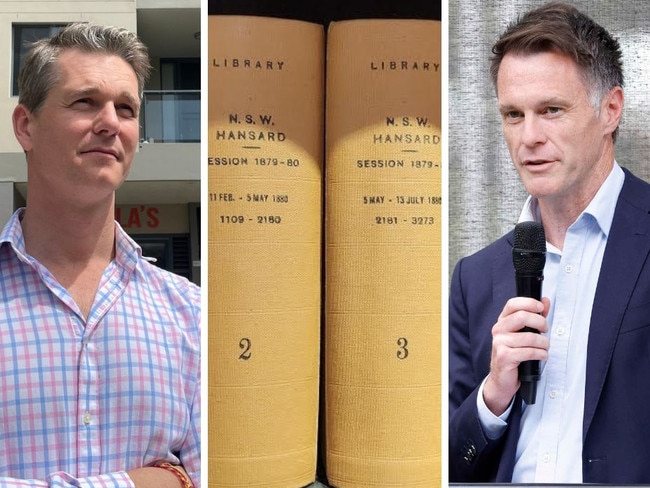 Andrew Charlton, Hansard and Chris Minns