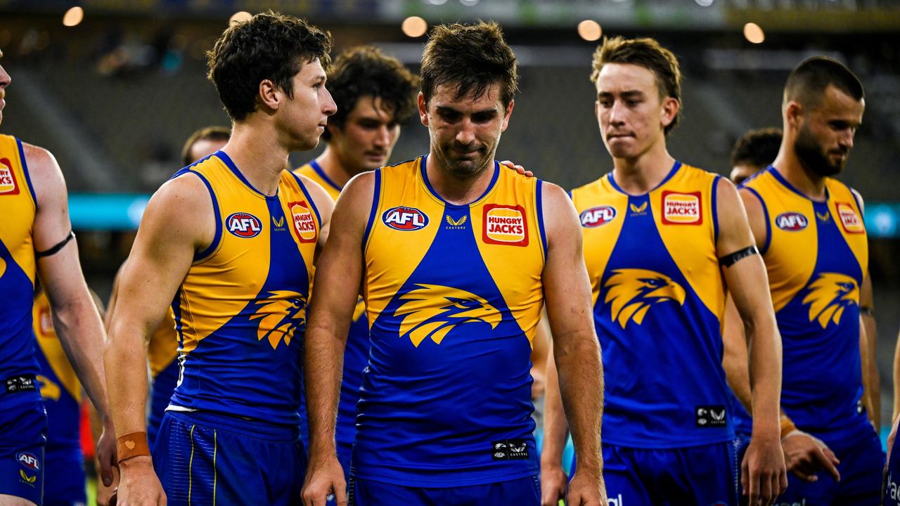 Andrew Gaff of the Eagles. Picture: Daniel Carson/AFL Photos via Getty Images