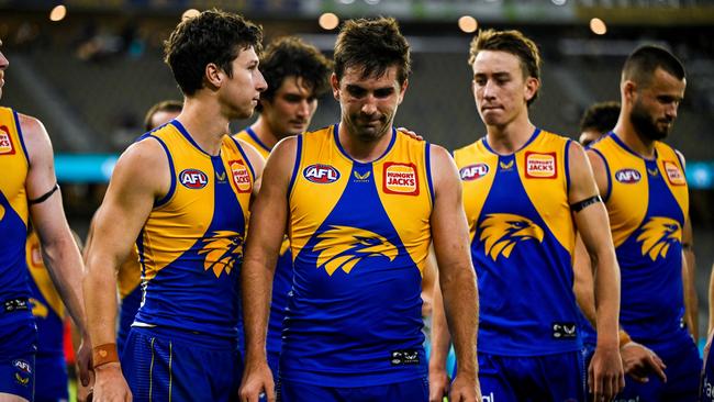 Andrew Gaff of the Eagles. Picture: Daniel Carson/AFL Photos via Getty Images