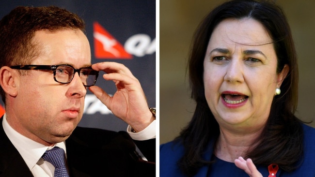 Alan Joyce and Annastacia Palaszczuk