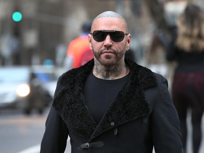 Ex-bikie Toby Mitchell owns the shop with former Tigers star Jake King. Picture: AAP Image/David Crosling