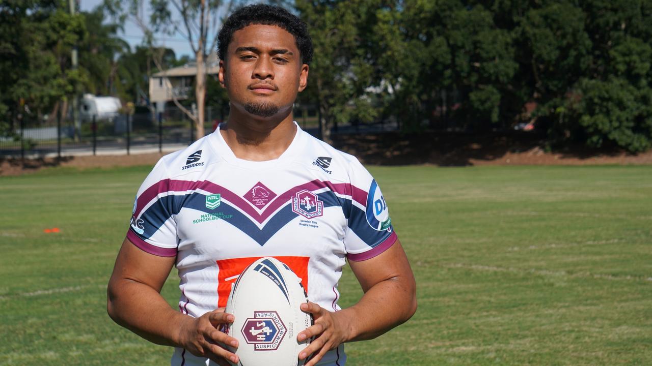 Kanaan Magele of Ipswich SHS played for the Queensland schoolboys.