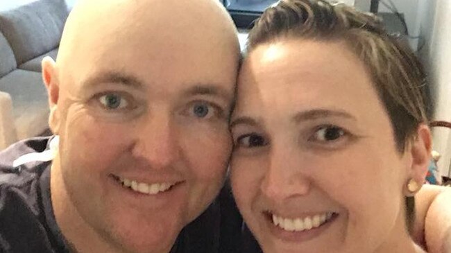 Jarrod Lyle and his wife Briony.