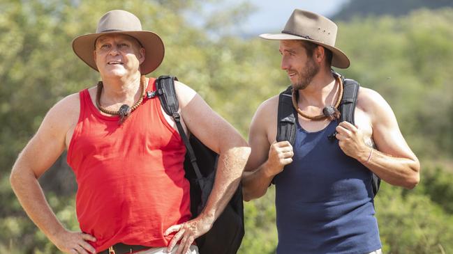 Billy Brownless and Dale Thomas heading into the South African jungle on I’m a Celeb