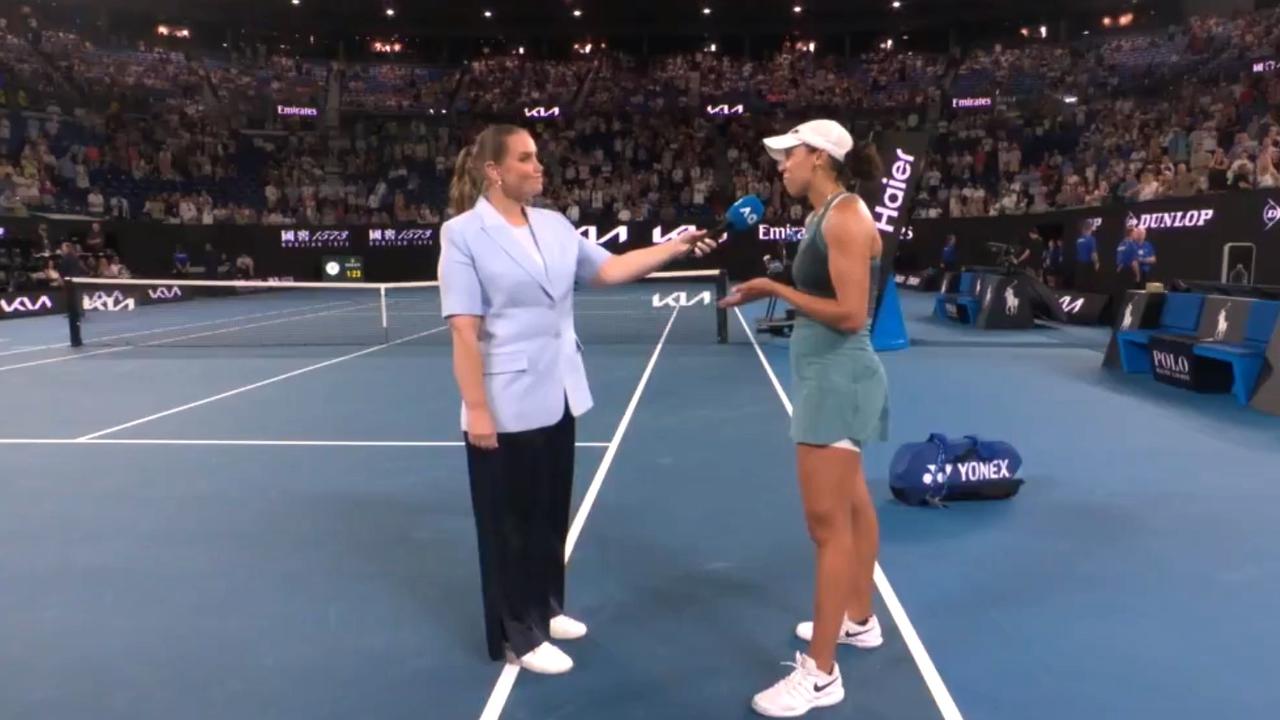 Jelena Dokic and Madison Keys entertained the crowd. Photo: X, AusOpen.