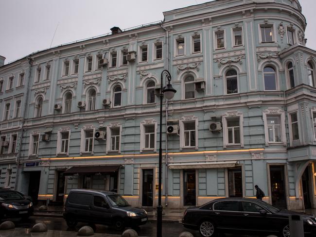 The grand exterior of the  Remy Kitchen Bakery restaurant in Moscow. Picture: Franck Bessiere/ News Corp Australia