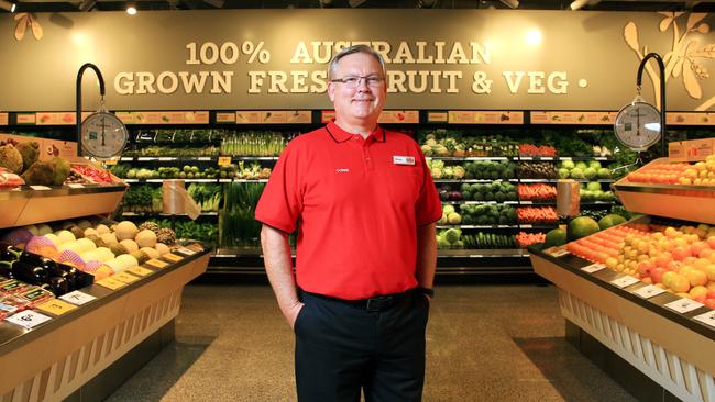 Coles CEO Steven Cain. Picture: Aaron Francis