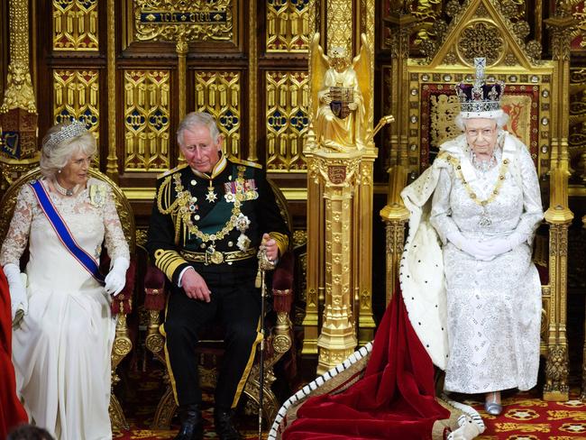 Camilla, Prince Charles, and Queen Elizabeth. Picture: Getty Images