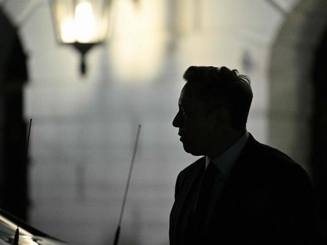 Tesla and SpaceX CEO Elon Musk departs the White House. Picture: Roberto Schmidt/AFP