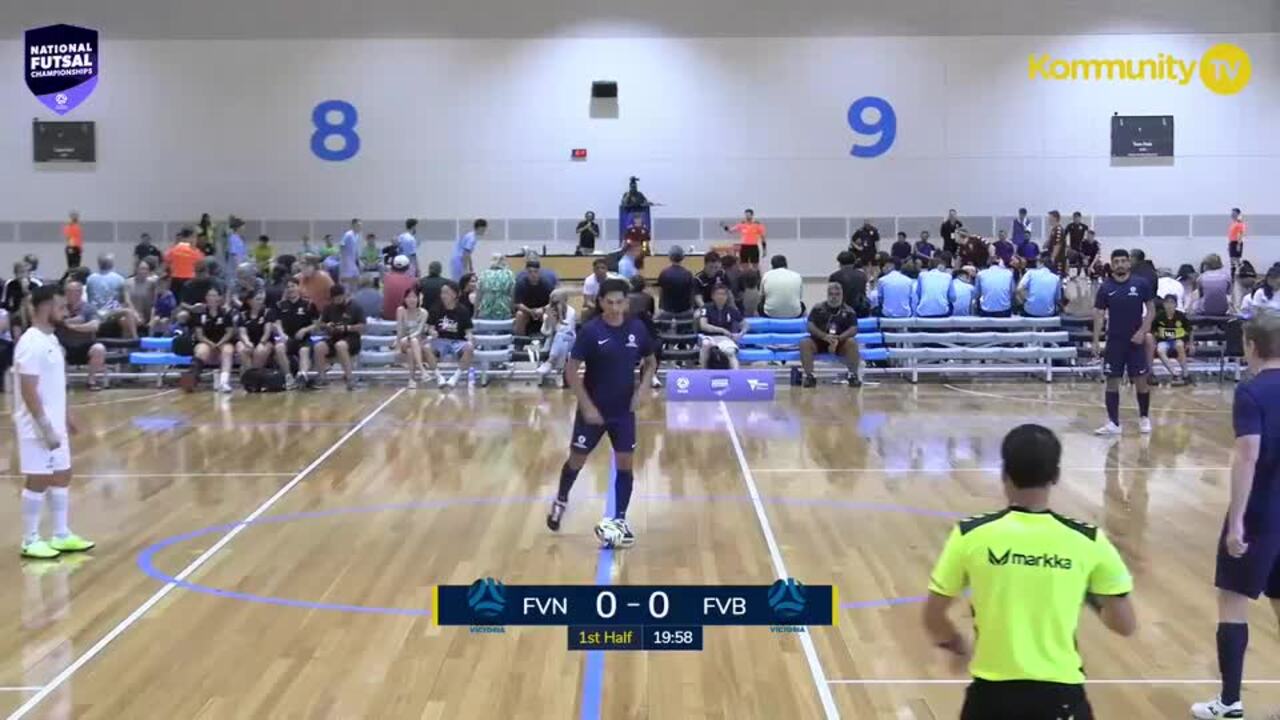 Replay: Football Victoria Navy v Football Victoria Blues (Open Men) -  2025 National Futsal Championships Day 3