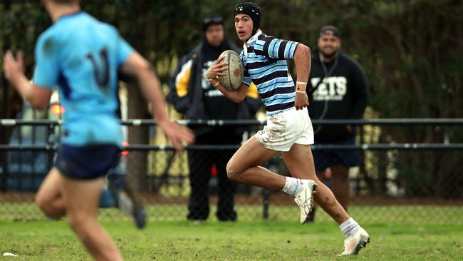 The gifted Joseph Suaalii playing schoolboy rugby. Picture: Paul Seiser/SPA Images