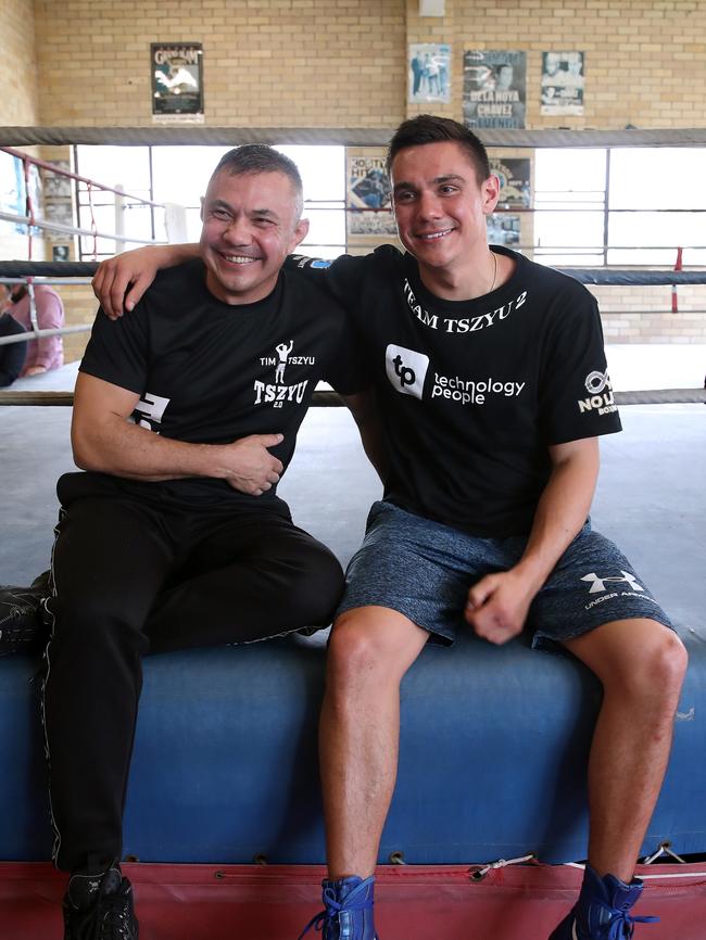 Kostya and Tim Tszyu in 2019. Picture: David Swift.