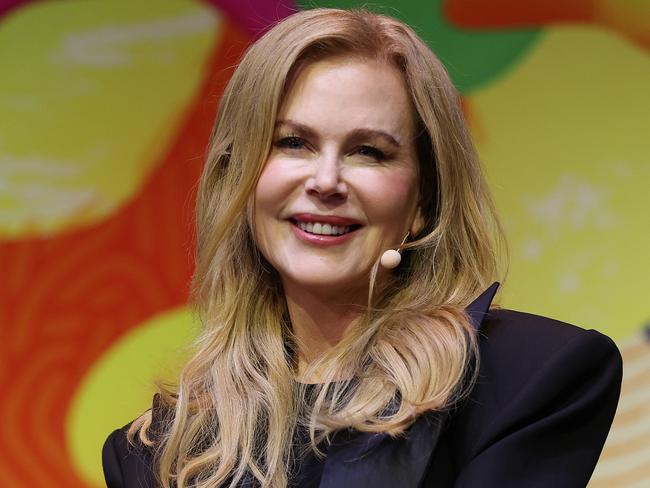 SYDNEY, AUSTRALIA - OCTOBER 19: Nicole Kidman looks on during Nicole Kidman and Per Saari in conversation during the 'Spotlight on Blossom Films' feature session at SXSW Sydney on October 19, 2023 in Sydney, Australia. (Photo by Brendon Thorne/Getty Images for SXSW Sydney)