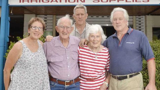 CLOSING: Town and Country owners (from left) Julie, Norman, David, Frances and Michael Walker. Picture: Inga Williams