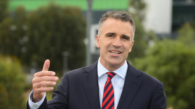 The poll vindicates Labor’s decision to run a presidential-style campaign in which Peter Malinauskas features in around half of all election posters. Picture: Michael Marschall