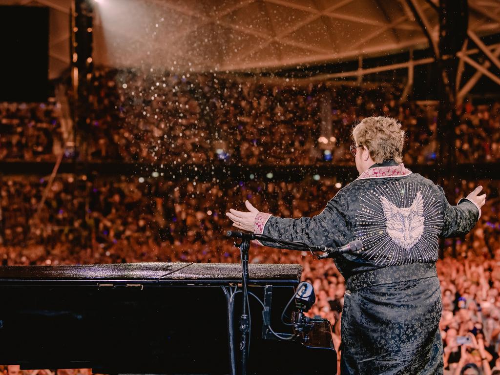 Sir Elton John plays Allianz Stadium in Sydney. Picture: Ben Gibson/HST Global Limited/Rocket Entertainment