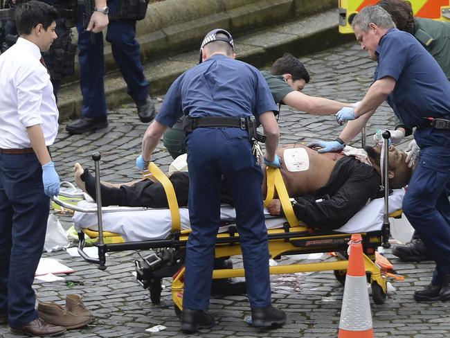 The London terrorist has been identified as 52-year-old Khalid Masood. Picture: Stefan Rousseau/PA via AP