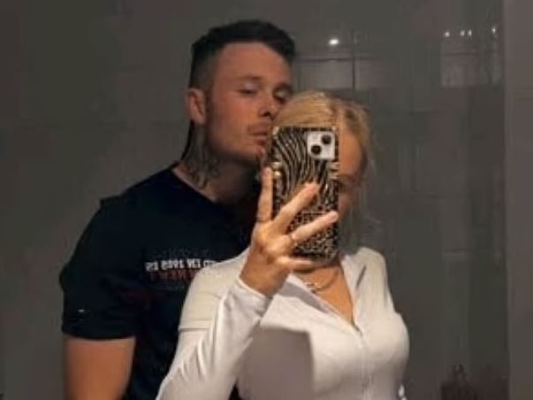 The remains of missing man Jayden Harwood, 20, were found in bushland near Campbelltown on Saturday, nearly three months after he disappeared. He is pictured with his girlfriend. Picture: Supplied