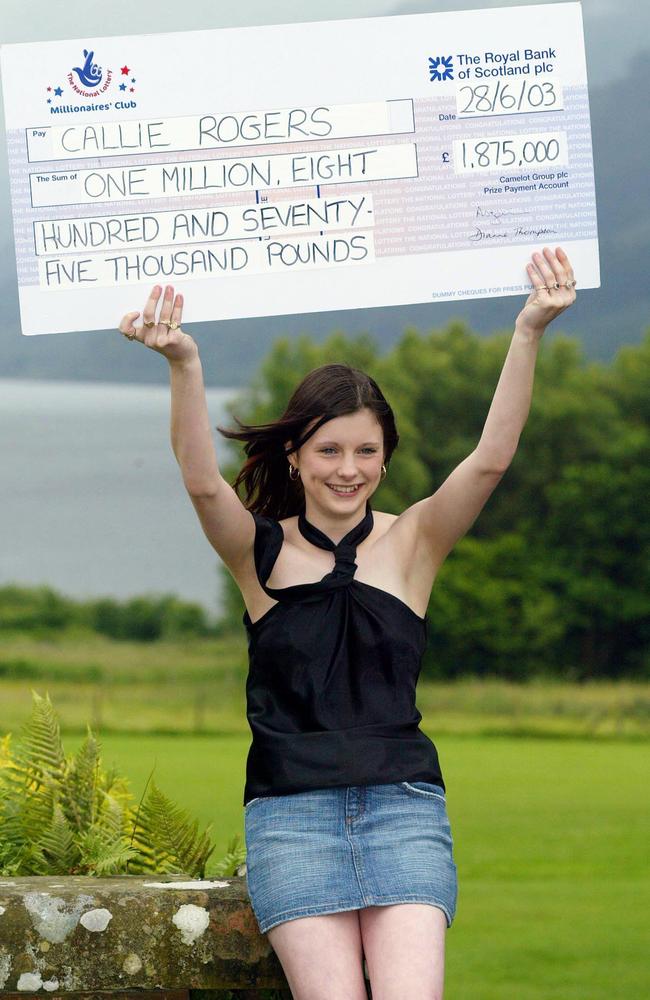 Sixteen-year-old, Callie Rogers from Cockermouth in Cumbria looked like the cat that got the cream when she won $3 million in 2003. Just six years later, her life was “ruined”. 