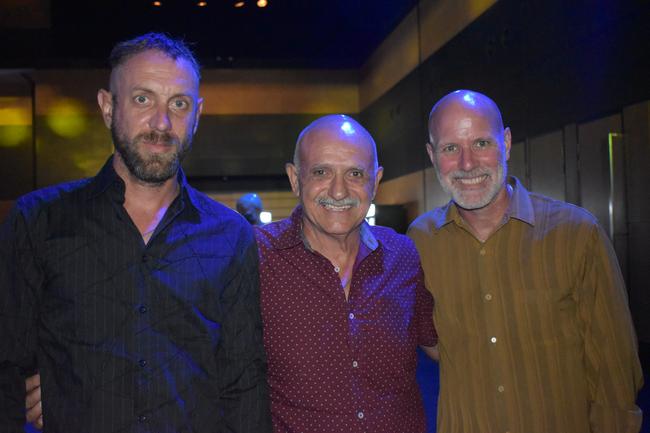 Scott Robertson, Louis Bezzina and Bruce Thompson at the 2022 Mackay Australia Day Awards at the MECC on January 25. Picture: Lillian Watkins