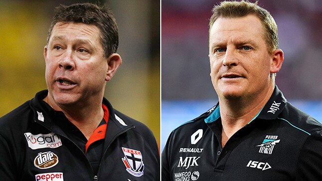 Brett Ratten and Michael Voss are contenders for the Blues job.