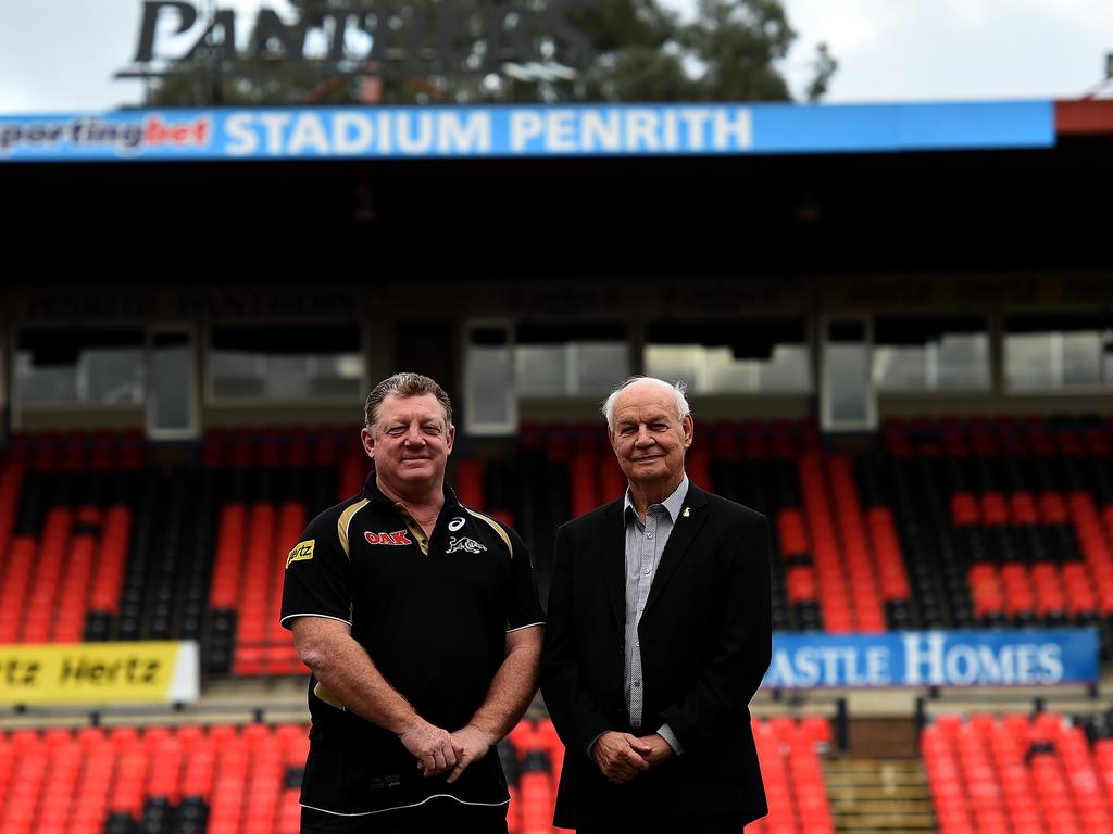 Max Cowan believes former chairman Don Feltis (right) took steps to bury Roger from the Panthers’ history books.