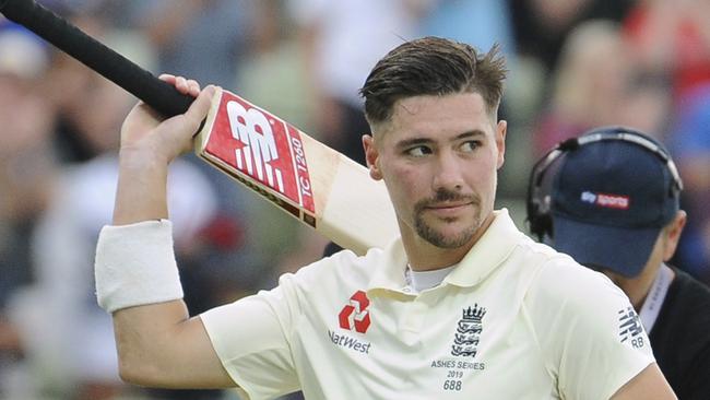 Rory Burns was the star of day two with an unbeaten century.