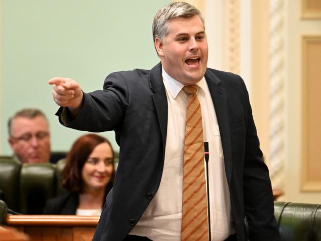 Police Minister Mark Ryan in Question Time on Wednesday. Picture: Dan Peled/NCA NewsWire