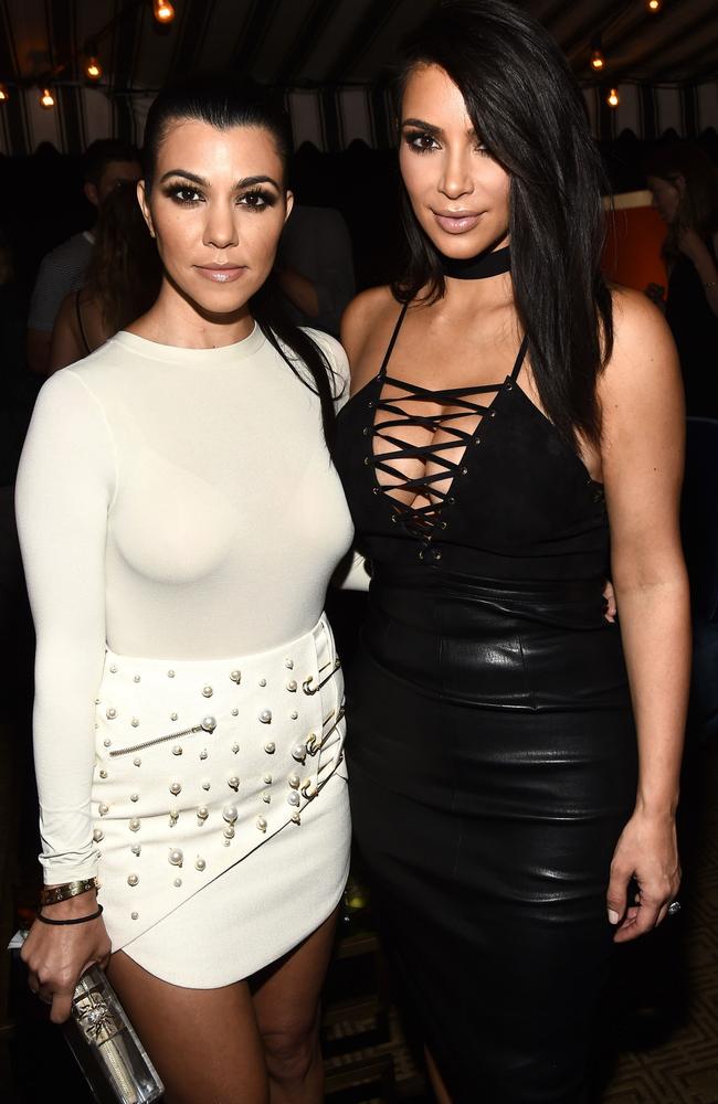 Kim Kardashian Kourtney Kardashian Wear Sexy Outfits To Gq Party Au — Australia S