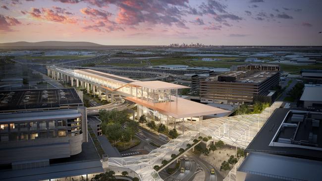 07/07/2024 Renders of the  Melbourne airport Rail link project. supplied