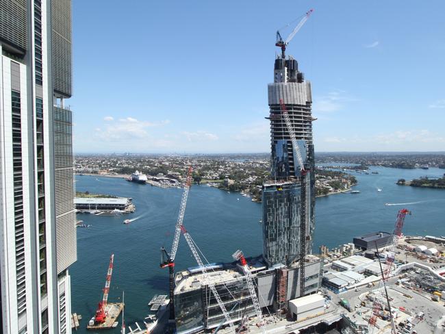 Crown Sydney Hotel Resort tower in Barangaroo South. Picture: Sam Ruttyn